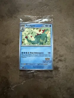 Pokemon TCG 2024 Illustration Contest Feraligatr, Pikachu, Toxtricity Sealed - Image 1