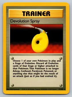 Devolution Spray 72/102 Rare Base Set Pokemon MP - Image 1