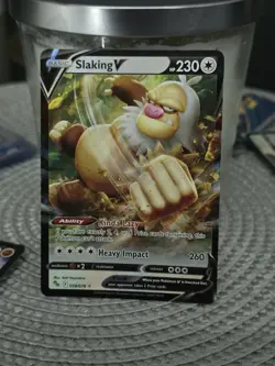 Pokemon TCG Slaking V 058/078 Holo Rare - Pokemon Go NM - Image 1