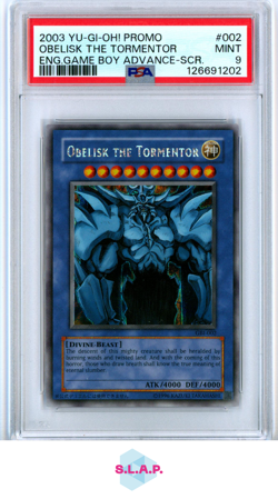 OBELISK THE TORMENTOR ENG.GAME BOY ADVANCE-SCR. YU-GI-OH! PROMO 2003 002 PSA 9 - Image 1