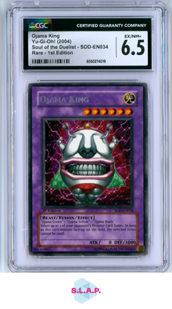 OJAMA KING SOUL OF THE DUELIST 1ST EDITION SOD-EN034 YU-GI-OH! CGC 6.5 - Image 1