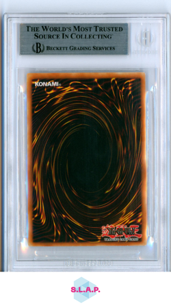 TRIHORNED DRAGON SCT 2002 YU-GI-OH LEGEND OF B EYES W DRA UNL EUR EN LOB BGS 8.5 - Image 2