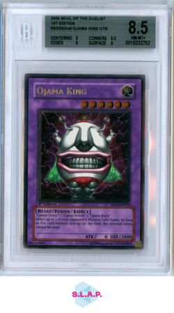 OJAMA KING UTR 2004 YU-GI-OH SOUL OF THE DUELIST 1ST EDITION SODEN34 BGS 8.5 - Image 1