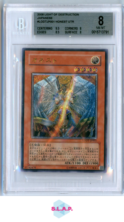HONEST UTR 2008 YU-GI-OH LIGHT OF DESTRUCTION JAPANESE LODTJP001 BGS 8.0 - Image 1