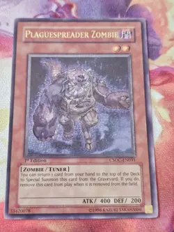 Yu-Gi-Oh! TCG Plaguespreader Zombie CSOC-EN031 Crossroads of Chaos 1st E… - Image 1
