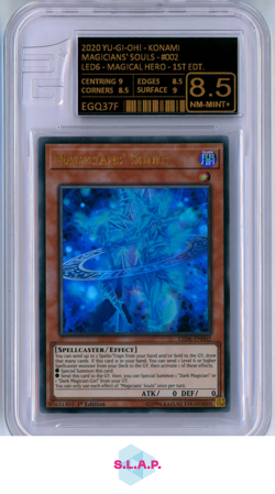 MAGICIANS SOUL YU-GI-OH! LED6-EN002 2020 MAGICAL HERO 1ST EDITION ENG EG 8.5 - Image 1