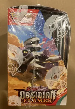 Pokemon TCG SV03 Obsidian Flames Booster Box In Display Case Slight Damage 820650863745 - Image 4