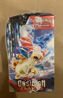 Pokemon TCG SV03 Obsidian Flames Booster Box In Display Case Slight Damage 820650863745 - Image 5