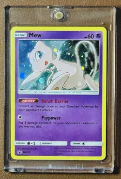 Pokemon TCG Mew SM215 Black Star Promo Holo Sun & Moon - MN - Mint - Image 1