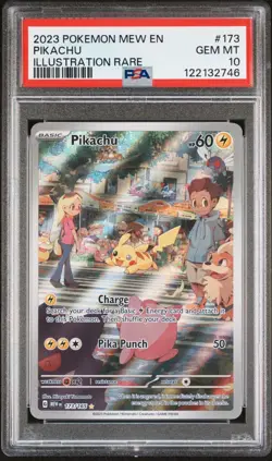 ⚡✨ 2023 Pokemon Mew EN-151 & Pikachu Illustration – Rare #173 - Image 1