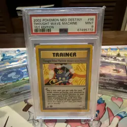 2002 POKEMON NEO DESTINY 1ST ED #96 THOUGHT WAVE MACHINE PSA 9 - Image 1
