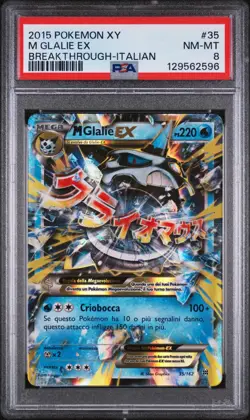 Pokemon PSA 8 M Glalie EX #35 XY Turboblitz 2015 Italiano - Image 2