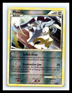 💥 Mawile 2010 Pokemon HeartGold & SoulSilver Undaunted Reverse Holo # 56/90 - Image 1