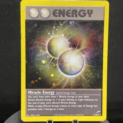 2002 Pokemon Neo Destiny Miracle Energy Holo #16/105 - Image 1