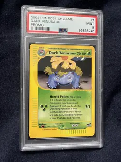 Pokemon TCG Dark Venusaur #7 Best Of Game Promo PSA 9 MINT - Image 1