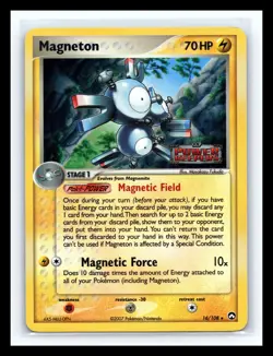 💥 2007 Pokemon EX Power Keepers Stamp Magneton Reverse Holo #16/108 - Image 1