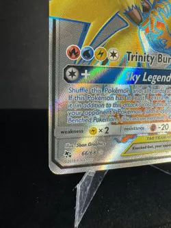 Moltres & Zapdos & Articuno GX 66/68 SM Hidden Fates Full Art Pokemon - NM - Image 3