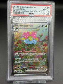 Pokemon TCG Venusaur ex SIR 198/165 151 PSA 10 - Image 1