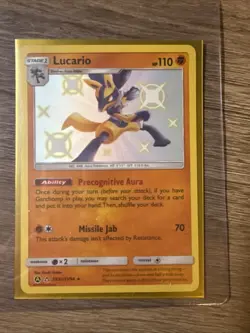 Lucario SV22/SV94 Pokemon Hidden Fates Shiny Vault Rare Near Mint Never Played - Image 3