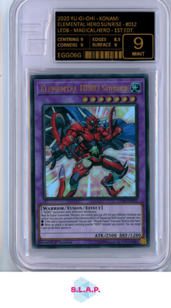 ELEMENTAL HERO SUNRISE YU-GI-OH! LED6-EN012 2020 MAGICAL HERO 1ST ED ENG EG 9 - Image 1