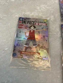 One Piece Monkey D. Luffy College Basketball Promo Card Houston SGA 03/04 - Image 2