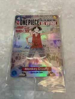 One Piece Monkey D. Luffy College Basketball Promo Card Houston SGA 03/04 - Image 5