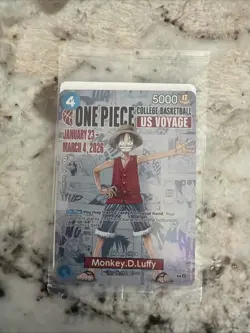 Monkey.D.Luffy (055) (College Basketball US Voyage) P-055 One Piece Promo Card - Image 2