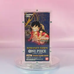 ROMANCE DAWN OP-01 ONE PIECE DISPLAY JAPANESE OVP SEALED IM ACRYL CASE - Image 1