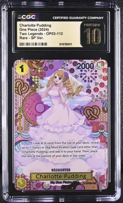 Charlotte Pudding One Piece 2024 Two Legends OP03-112 R SP Ver. CGC PRISTINE 10! - Image 1