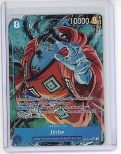 One Piece OP14-049 Jinbe SR Alt Art OP14 The Azure's Seven English NM - Image 1