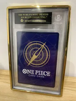 One Piece TCG OP01-070 Dracule Mihawk AA PRE ERRATA BLACK LABEL BGS 10 - Image 2