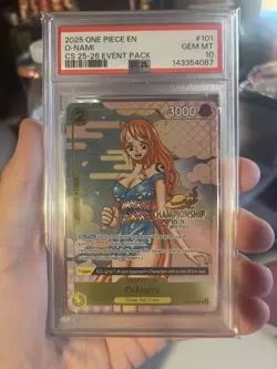 One Piece O-Nami CS 25-26 Event Pack Championship Promo OP06-101 English PSA 10 - Image 1