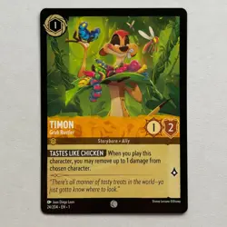 Timon 24/204 Disney Lorcana The First Chapter Regular Common Card NM - Image 1