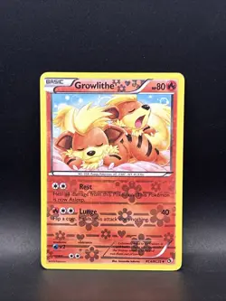 Pokemon TCG Growlithe Legendary Treasures Reverse Holo Card RC4/RC25 - Image 1