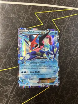Pokemon Ash-Greninja EX XY133 Promo Holo Card XY Set English TCG - Image 1