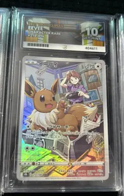 Pokemon TCG Graded Cards x 4 slab bundle job lot psa ace mixed eevee Persian - Image 5