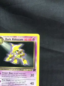 Pokemon Cards: Team Rocket 1st Edition Rare: Dark Alakazam 18/82 - Image 3