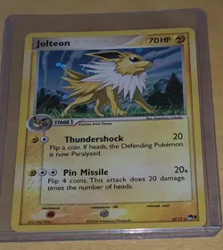 Pokemon Jolteon TCG 3/17 Rare Holo Pop Series 3 Promo Card - Image 1