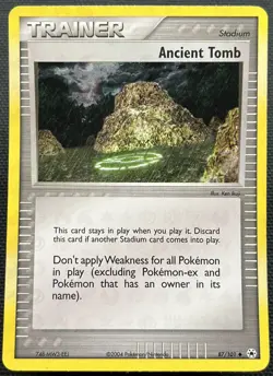 NM (Reverse-Holo) Pokemon ANCIENT TOMB Card HIDDEN LEGENDS Set 87/101 Trainer - Image 1