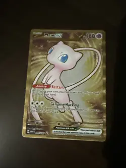 Pokemon Mew EX TCG Scarlet & Violet Hyper Rare Metal Card 205/165 Holo - Image 1