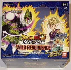 DRAGONBALL SUPER BOOSTER BOX SEALED CARD GAME WILD RESURGENCE CON 24 PACK - Image 1