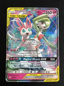 Gardevoir Sylveon GX 130/214 Holo Rare GX Card Unbroken Bonds Pokemon TCG - NM/M - Image 1