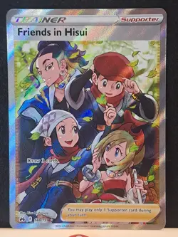 Friends in Hisui (Full Art) 148/159 Crown Zenith Holo Pokemon Card NM/MT - Image 2