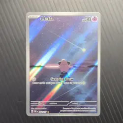 Pokemon Cleffa 202/197 SV03 Obsidian Flames Full Art Holo Illustration Rare Card - Image 1