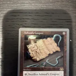 Magic the Gathering - Unglued- Ashnod's Coupon Artifact Card Very Good Condition - Image 2