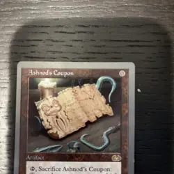 Magic the Gathering - Unglued- Ashnod's Coupon Artifact Card Very Good Condition - Image 3