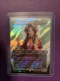 Aerith Gainsborough (Borderless) (Surge Foil) Final Fantasy Foil - Image 1