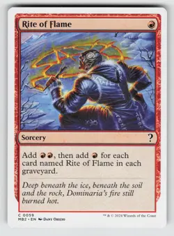 Rite of Flame (White Border) *Non-Foil* MB2 59 NM - Image 1