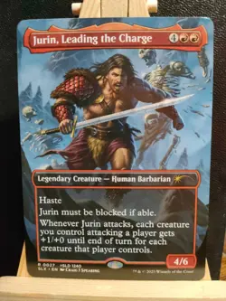 Jurin, Leading the Charge (Borderless) - Promo - Rare - NM (see pics) MTG - Image 1