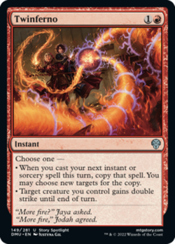1x Twinferno - Dominaria United - Near Mint, English - MTG! - Image 1